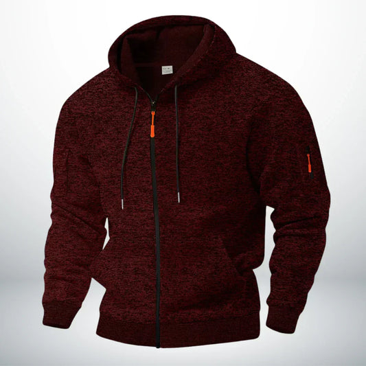 Chaqueta de Forro Polar Térmica con Cremallera para Hombre