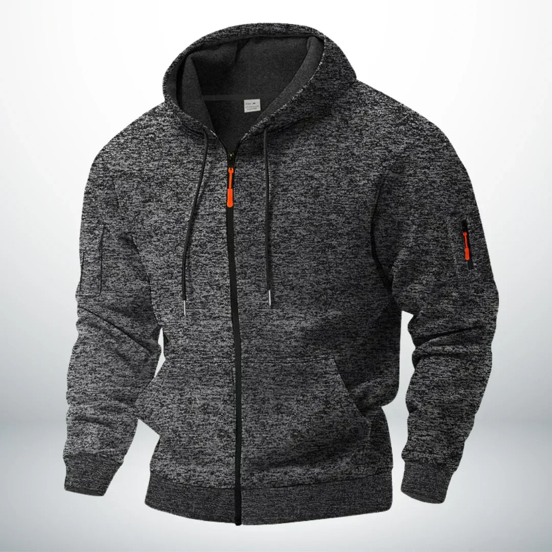 Chaqueta de Forro Polar Térmica con Cremallera para Hombre