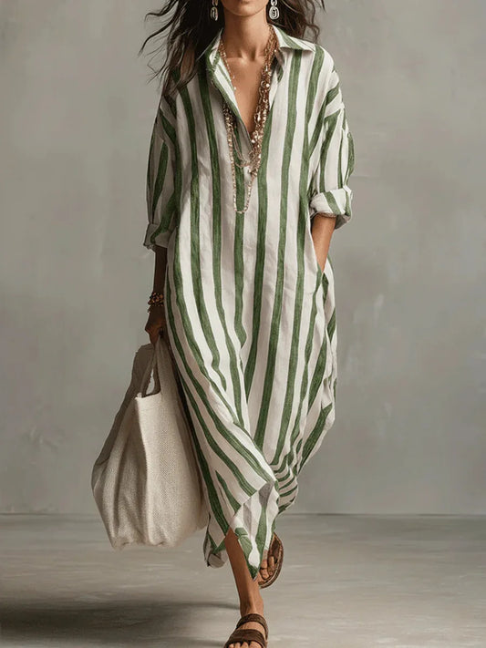 Pepa™ | Vestido camisero largo