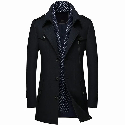 Montague | Abrigo de Invierno de Lana Para Hombre