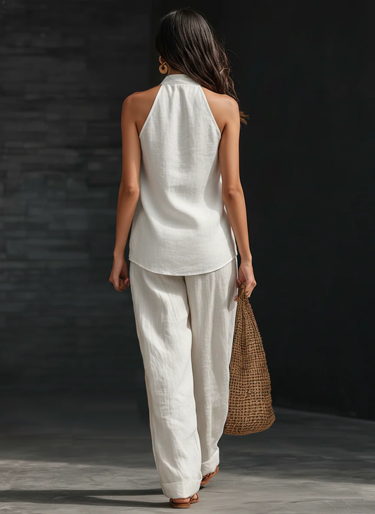 Zoë™ | Conjunto sin mangas con pantalones anchos