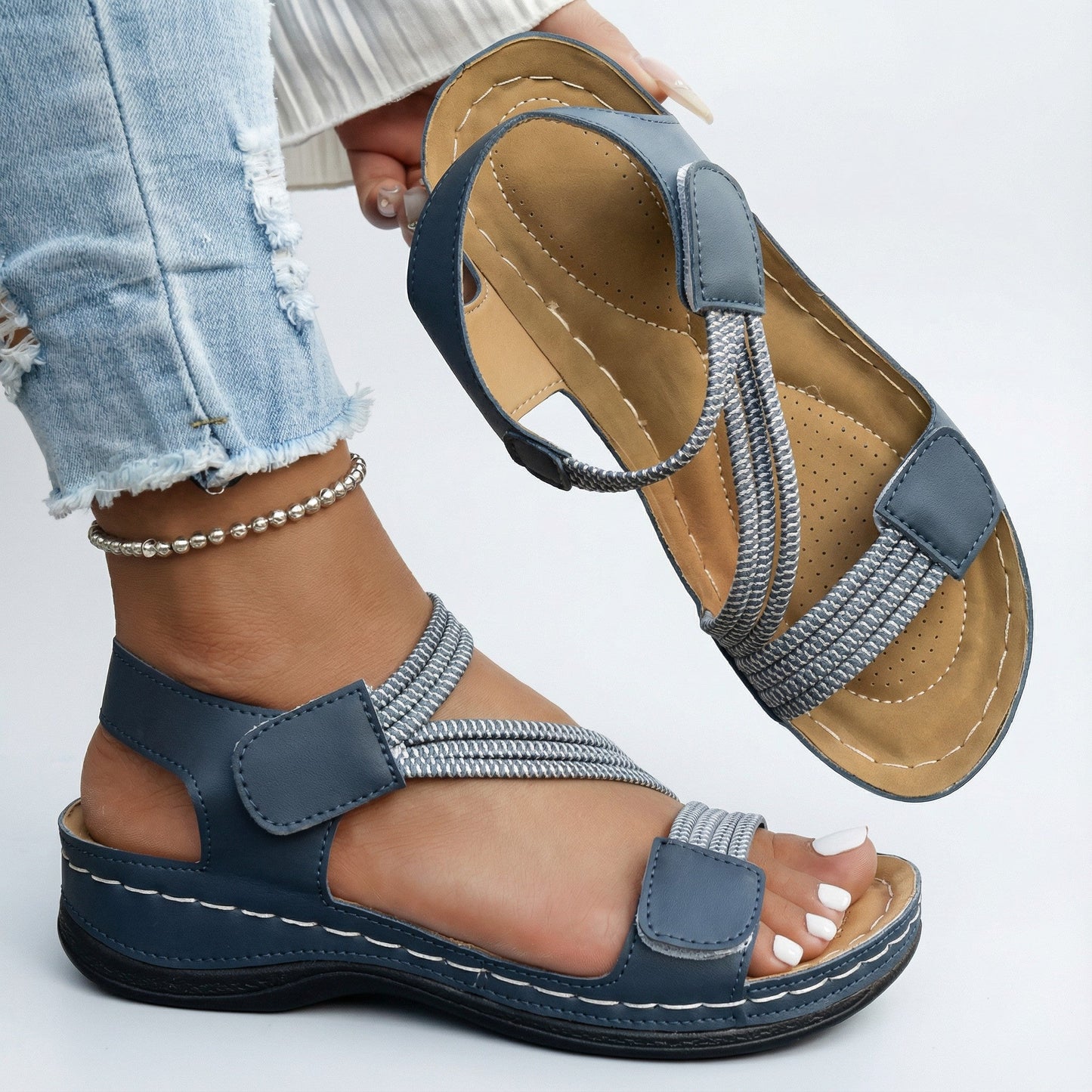 Juanita - Sandalias ortopédicas cómodas: