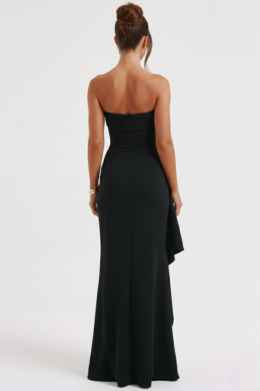 Sofia - Vestido Largo Negro Glamour