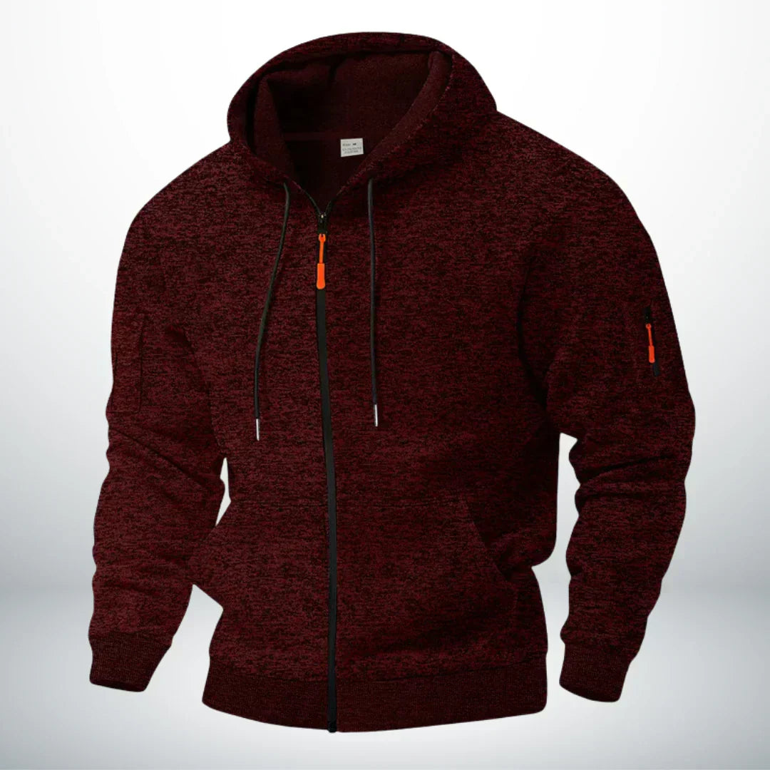 Chaqueta de Forro Polar Térmica con Cremallera para Hombre