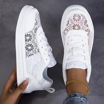 Flor | Zapatillas con encaje floral