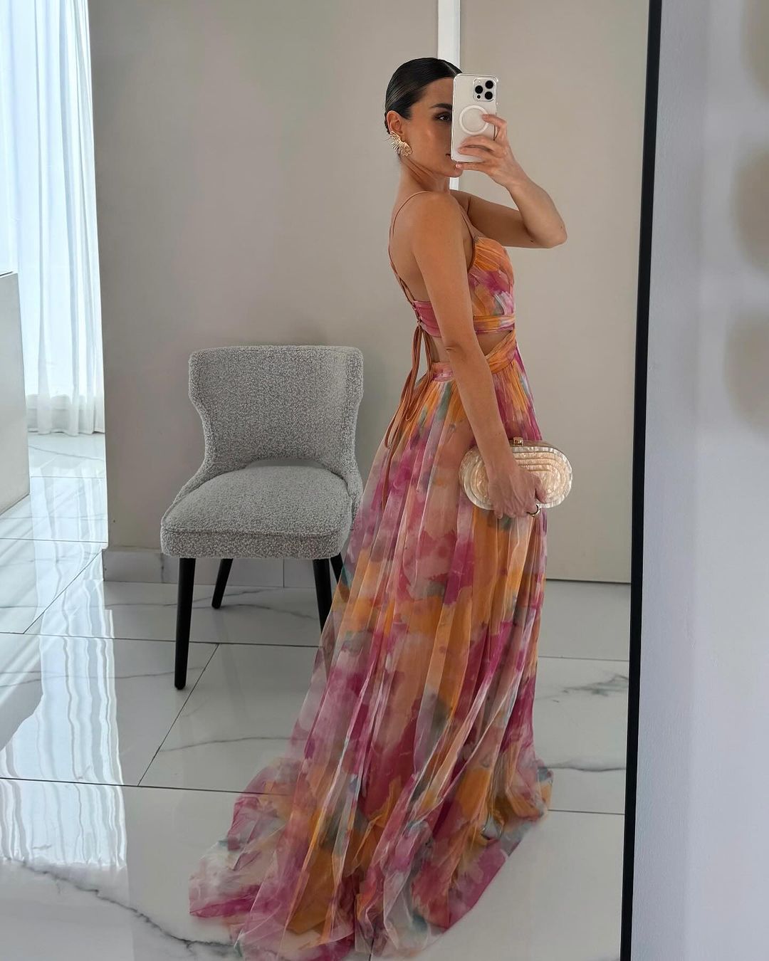 Claudia | Vestido Largo Floral Elegance