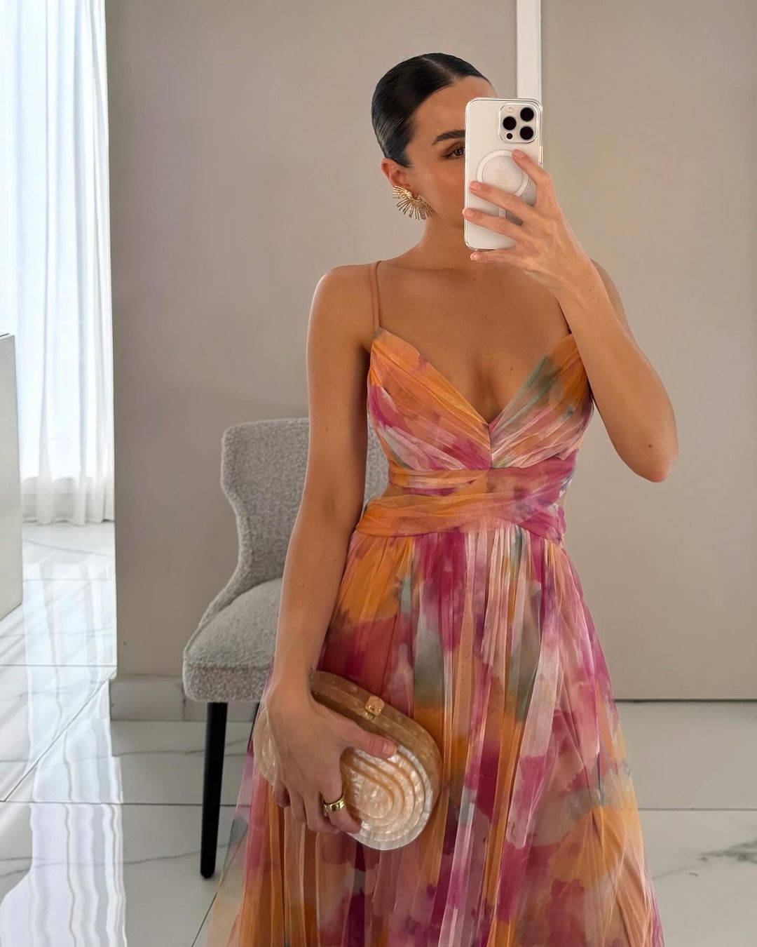Claudia | Vestido Largo Floral Elegance