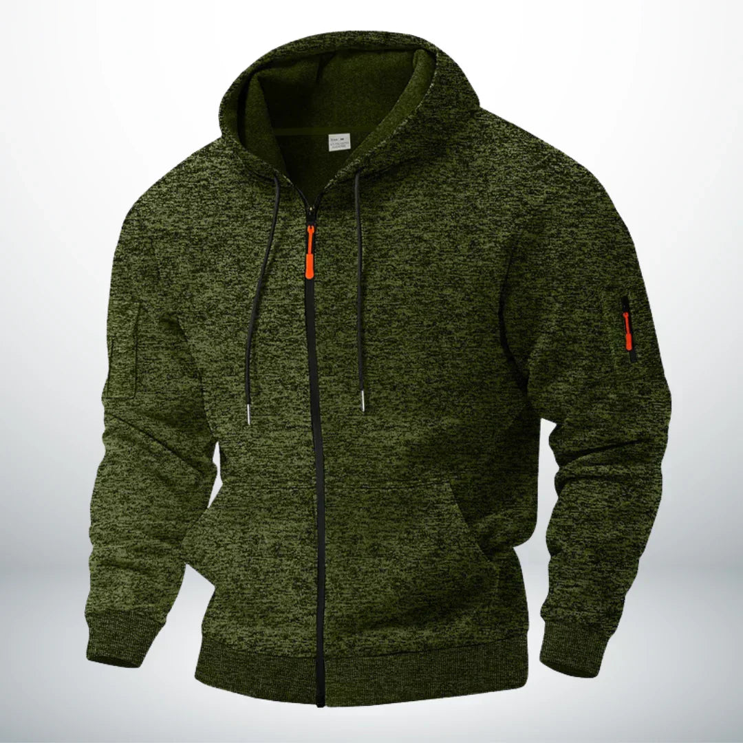 Chaqueta de Forro Polar Térmica con Cremallera para Hombre