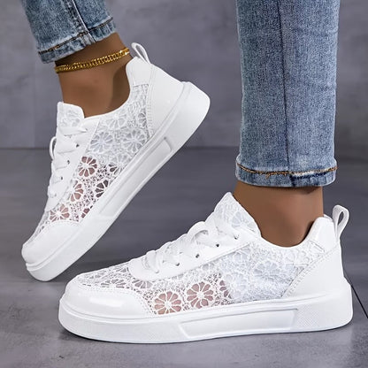 Flor | Zapatillas con encaje floral