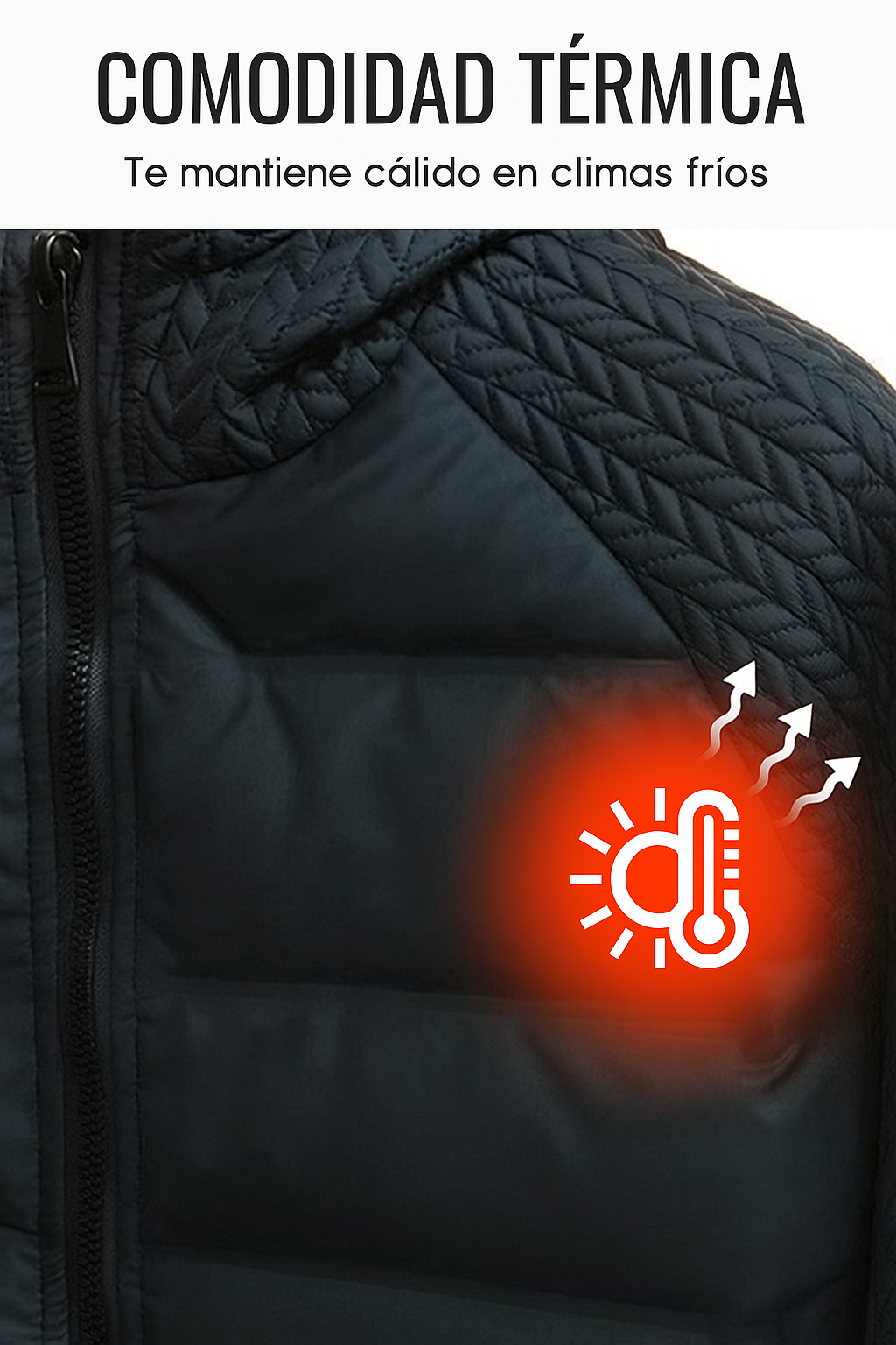 Chaqueta Térmica con Capucha | Acolchada y Cortavientos