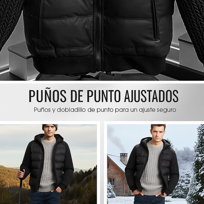 Chaqueta Térmica con Capucha | Acolchada y Cortavientos