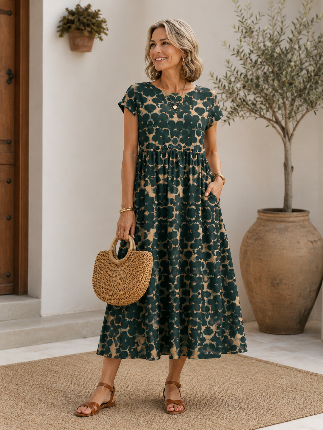 Florene | Vestido de verano de manga corta