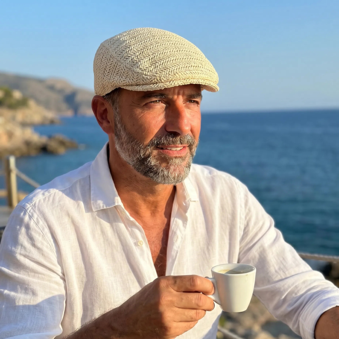 Salvador — Gorra plana de verano en paja