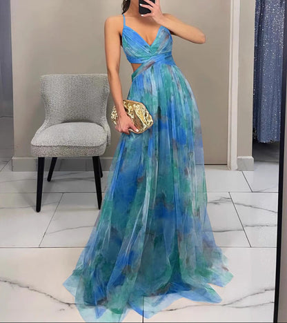 Claudia | Vestido Largo Floral Elegance