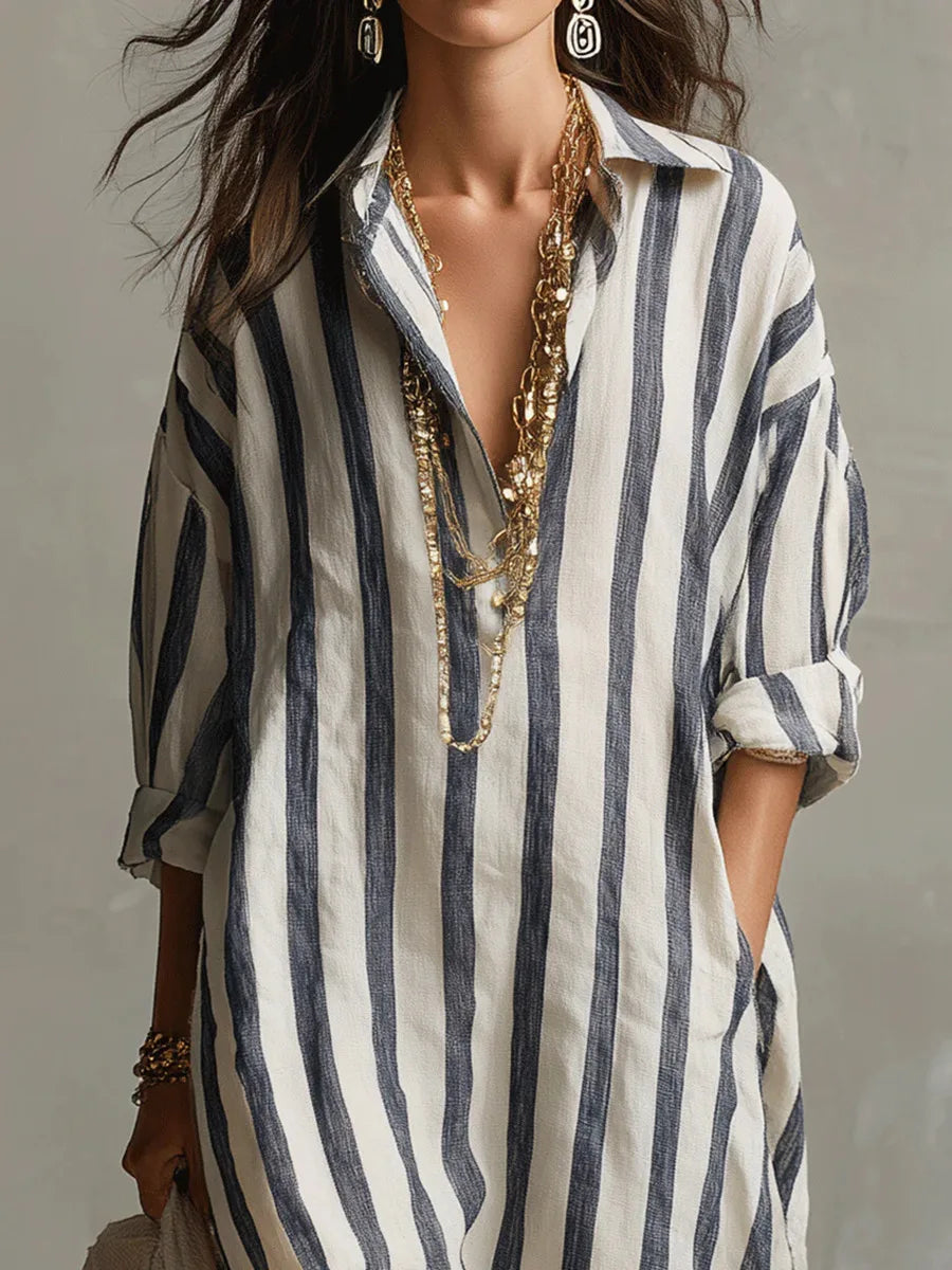 Pepa™ | Vestido camisero largo