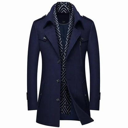 Montague | Abrigo de Invierno de Lana Para Hombre