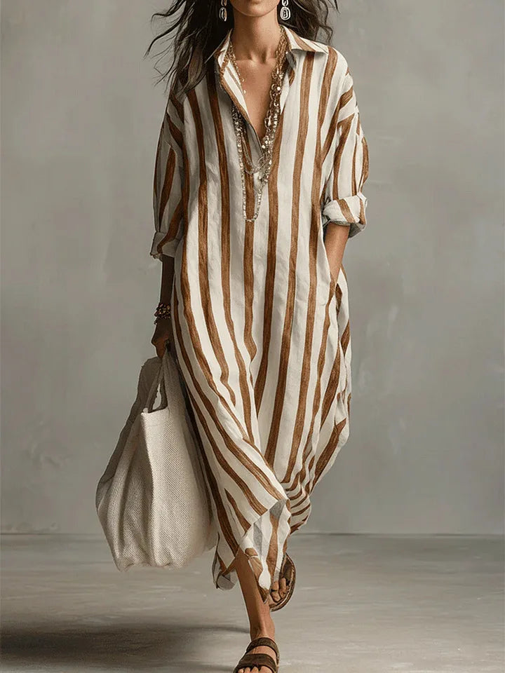 Pepa™ | Vestido camisero largo