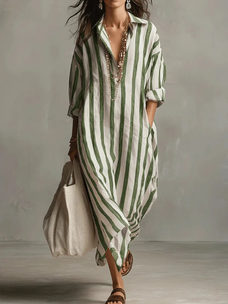 Pepa™ | Vestido camisero largo
