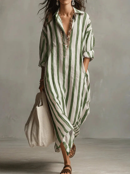 Pepa™ | Vestido camisero largo