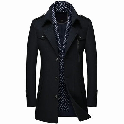 Montague | Abrigo de Invierno de Lana Para Hombre