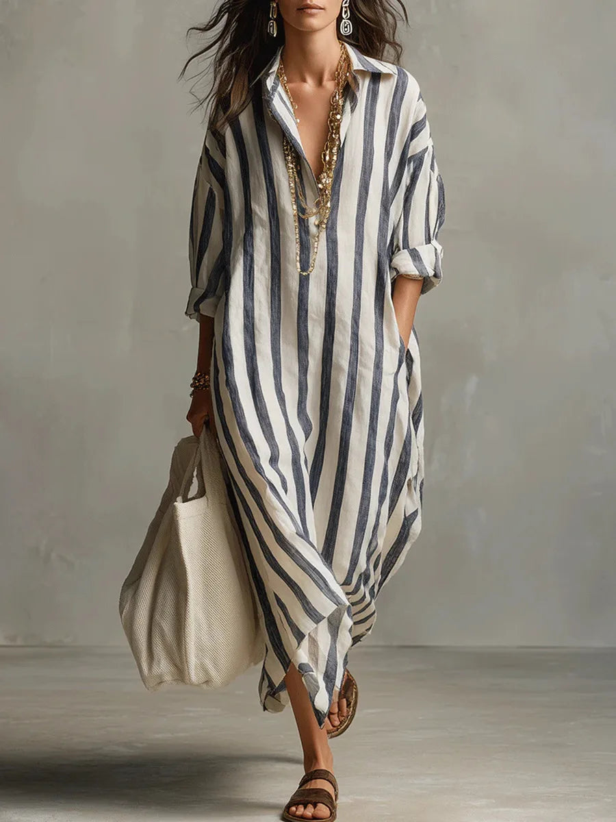 Pepa™ | Vestido camisero largo