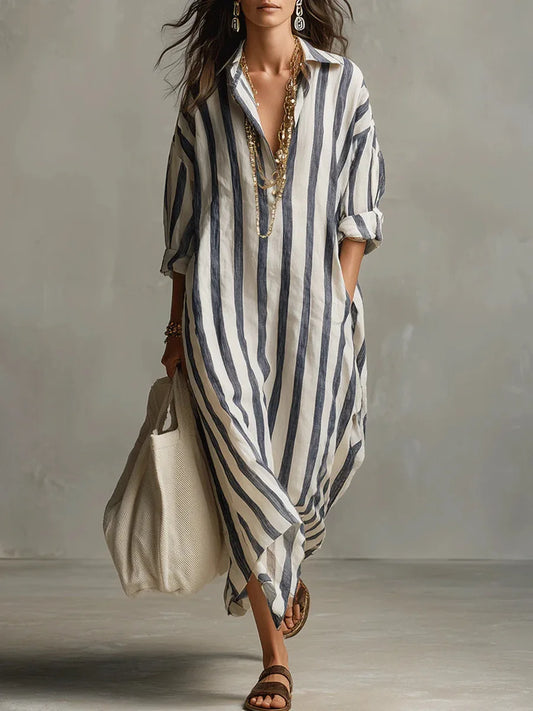 Pepa™ | Vestido camisero largo