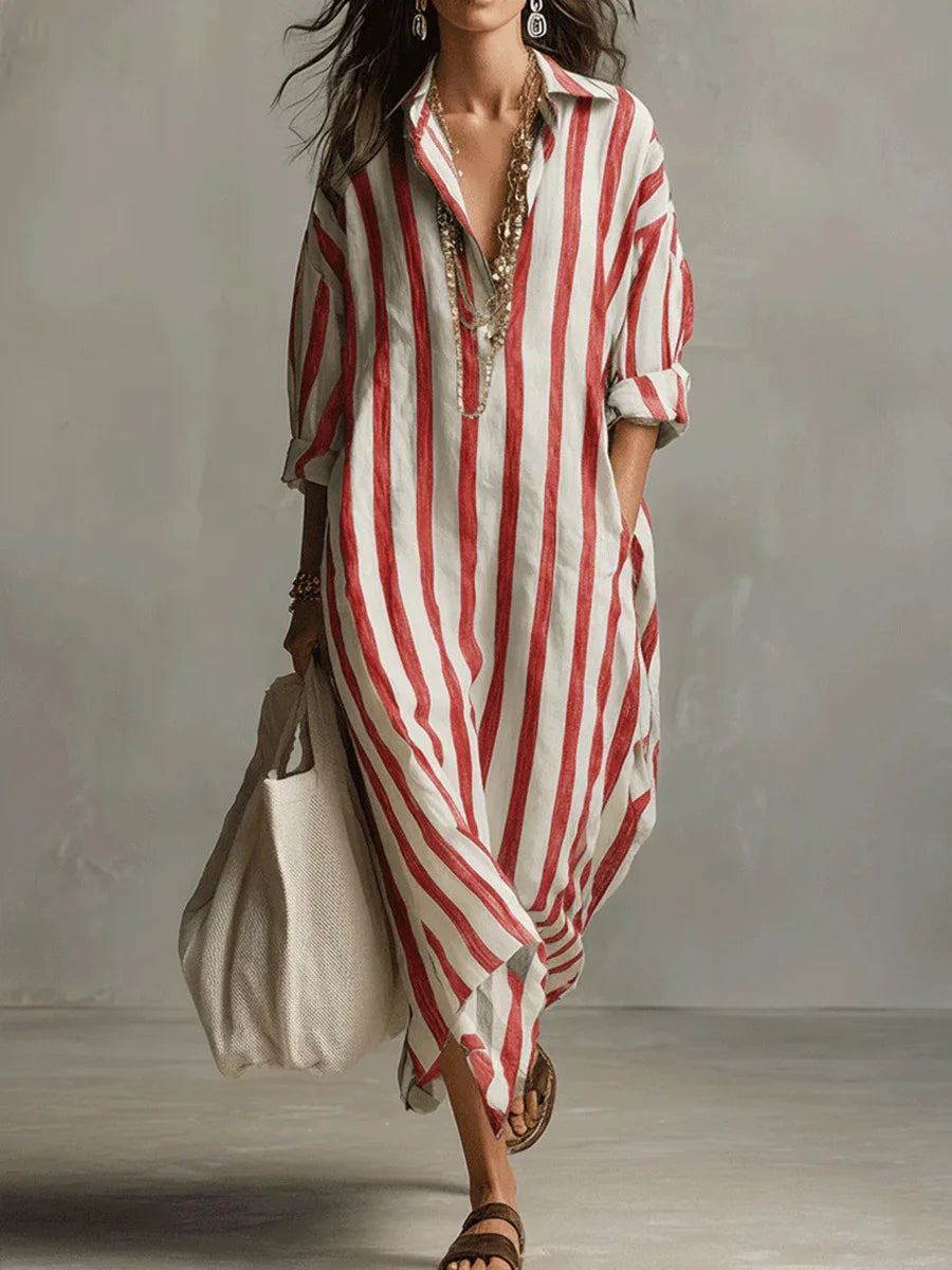 Pepa™ | Vestido camisero largo