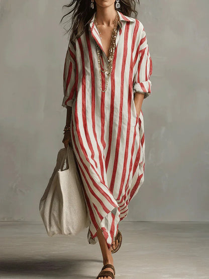Pepa™ | Vestido camisero largo