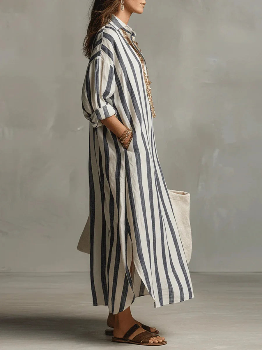 Pepa™ | Vestido camisero largo