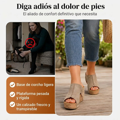 Anna | Sandalias de cuña con soporte ortopédico