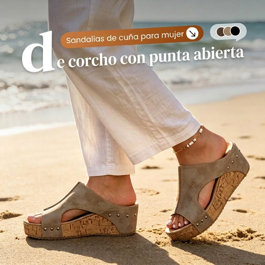 Anna | Sandalias de cuña con soporte ortopédico
