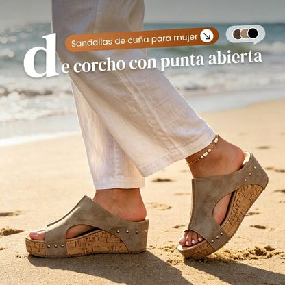 Anna | Sandalias de cuña con soporte ortopédico
