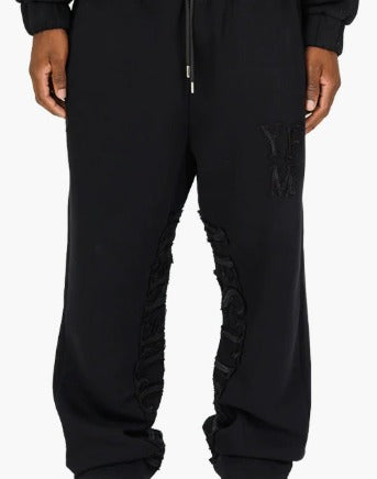 Pantalones de algodón lavados en color oliva