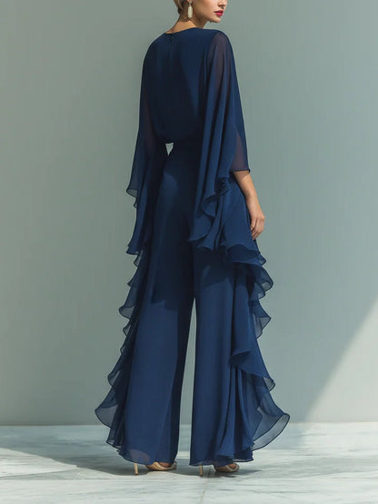 Aurora | Elegante conjunto de gasa con volantes