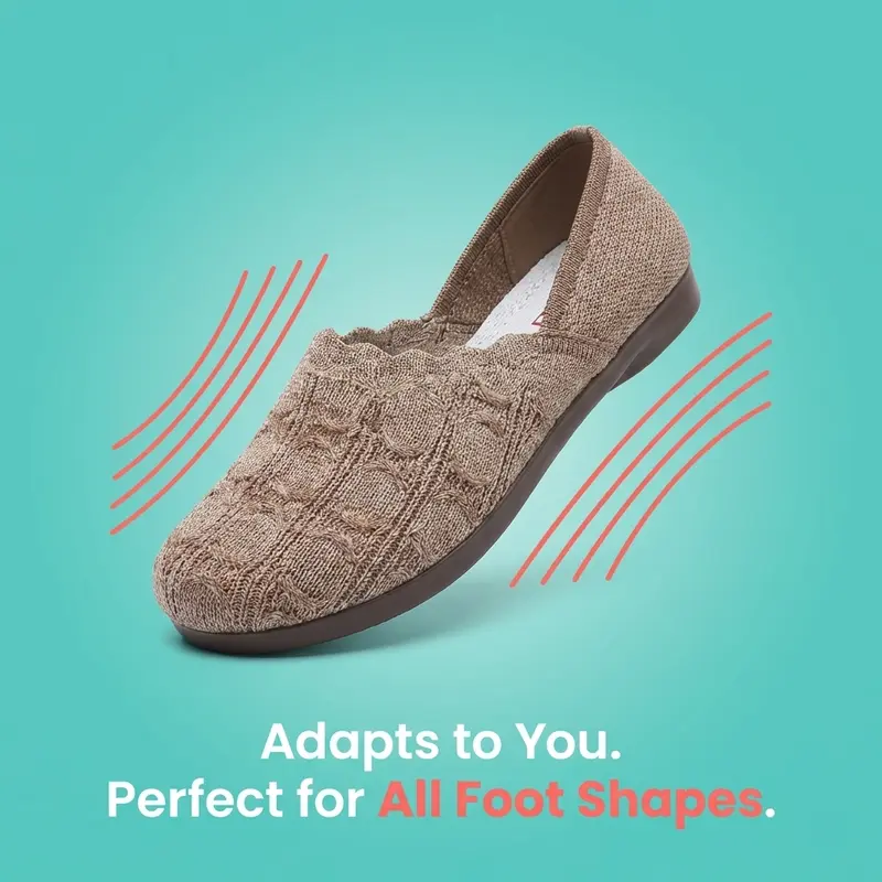 LOLA |👟Zapatos casuales de mujer de tejido transpirable✨ Tejido transpirable que mantiene los pies frescos y cómodos; suela flexible de PVC, ideal para largos paseos🚶