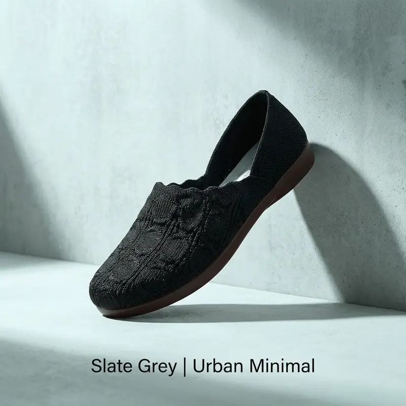 LOLA |👟Zapatos casuales de mujer de tejido transpirable✨ Tejido transpirable que mantiene los pies frescos y cómodos; suela flexible de PVC, ideal para largos paseos🚶